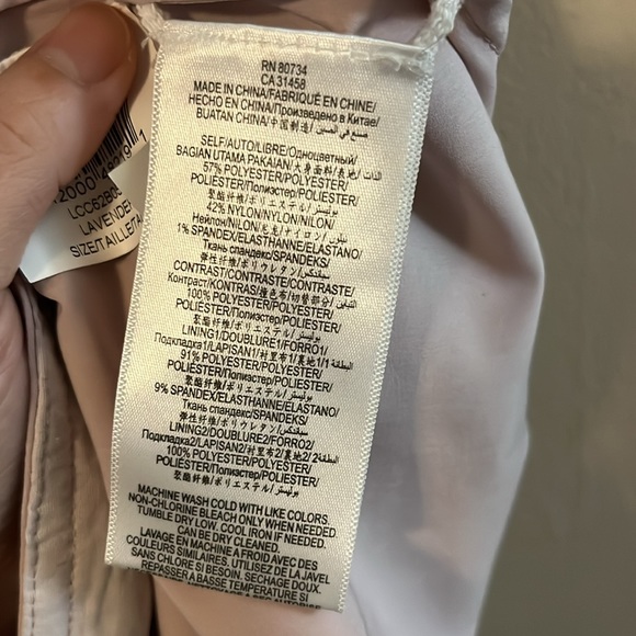 BCBGMAXAZRIA Lavender Sleeveless Lace Asymmetrical Layered Mini Dress 0 - Picture 14 of 16